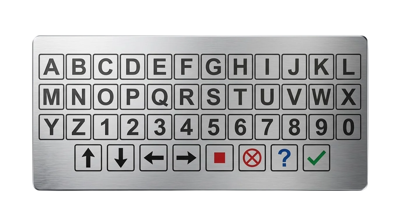 RNC 45-key compact alphanumeric keypad